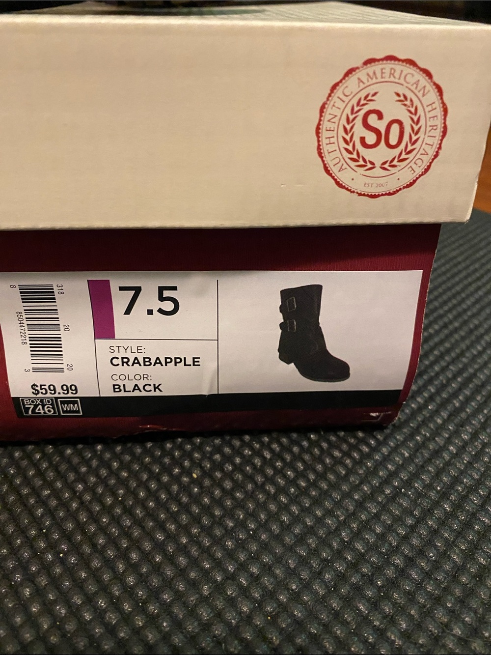 SO Black Double-Buckle Ankle Booties - Picture 2 of 7
